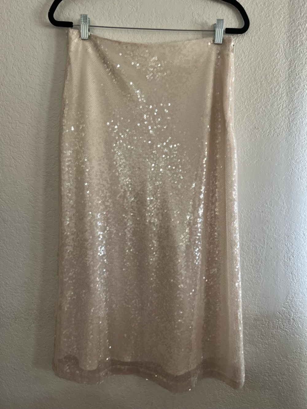 A.L.C. Champagne Sequin Midi Skirt